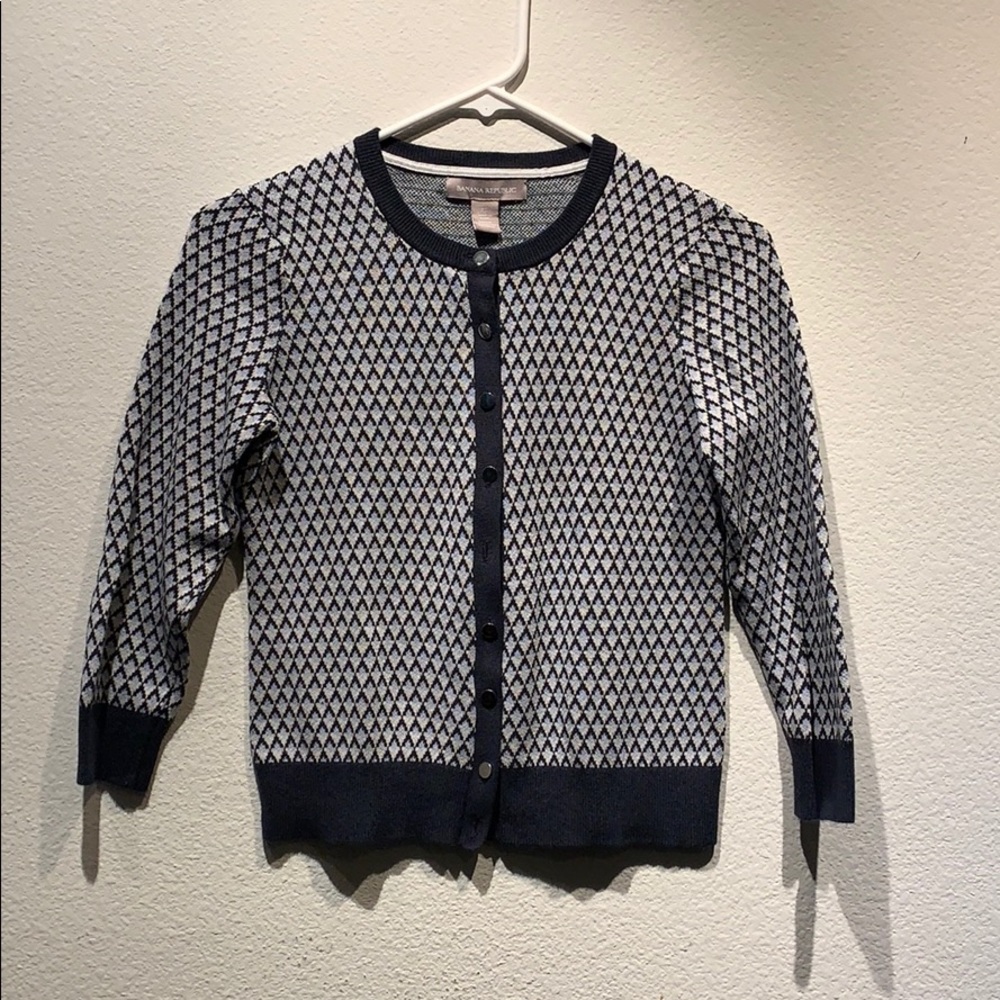 BANANA REPUBLIC  Blue Cardigan